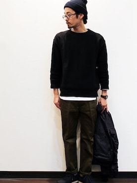 「blueover（ブルーオーバー）のアイテム」を使った、nakajiさん（メンズ・168cm）の春コーディネート