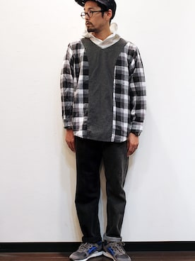 「Hexico（ヘキシコ）のアイテム」を使った、nakajiさん（メンズ・168cm）の春コーディネート