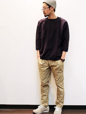 「blueover（ブルーオーバー）のアイテム」を使った、nakajiさん（メンズ・168cm）の春コーディネート