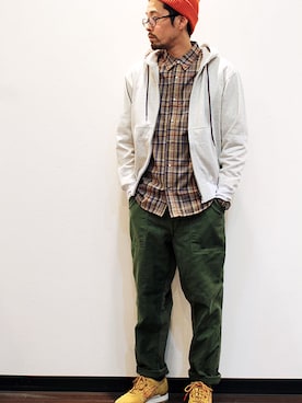 「Hexico（ヘキシコ）のアイテム」を使った、nakajiさん（メンズ・168cm）の春コーディネート