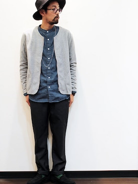 「NL（ニール）のアイテム」を使った、nakajiさん（メンズ・168cm）の春コーディネート