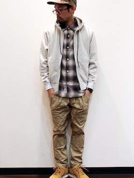 「SALTWATER COWBOY（ソルトウォーターカウボーイ）のアイテム」を使った、nakajiさん（メンズ・168cm）の春コーディネート