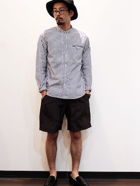 「アイテム（モカシン/デッキシューズ）」を使った、nakajiさん（メンズ・168cm）の春コーディネート