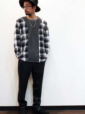 「NL（ニール）のアイテム」を使った、nakajiさん（メンズ・168cm）の春コーディネート