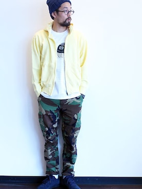 「AREth（アース）のアイテム」を使った、nakajiさん（メンズ・168cm）の春コーディネート