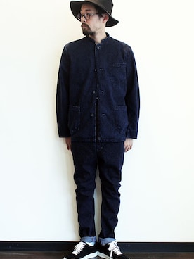 「Sleepslope（スリープスロープ）のアイテム」を使った、nakajiさん（メンズ・168cm）の春コーディネート