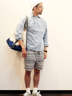 「INFIELDER DESIGN（インフィールダーデザイン）のアイテム（ニットキャップ/ビーニー）」を使った、nakajiさん（メンズ・168cm）の春コーディネート