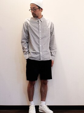 「INFIELDER DESIGN（インフィールダーデザイン）のアイテム（ニットキャップ/ビーニー）」を使った、nakajiさん（メンズ・168cm）の春コーディネート