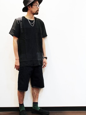 「アイテム（モカシン/デッキシューズ）」を使った、nakajiさん（メンズ・168cm）の春コーディネート