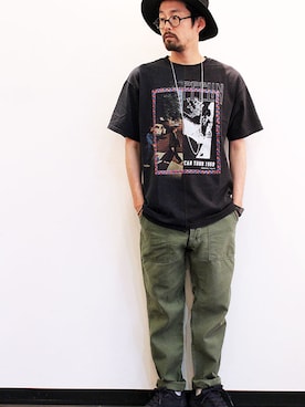 「NL（ニール）のアイテム」を使った、nakajiさん（メンズ・168cm）の夏コーディネート