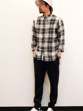 「suicoke（スイコック）のアイテム」を使った、nakajiさん（メンズ・168cm）の夏コーディネート