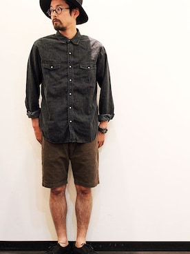 「NECESSARY or UNNECESSARY（ネセサリーオアアンネセサリー）のアイテム」を使った、nakajiさん（メンズ・168cm）の夏コーディネート