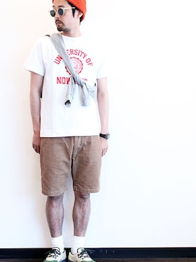 「THE COLORのアイテム」を使った、nakajiさん（メンズ・168cm）の夏コーディネート