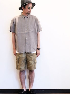 「アイテム（スニーカー、その他）」を使った、nakajiさん（メンズ・168cm）の夏コーディネート