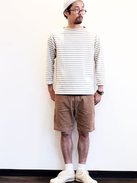 「NECESSARY or UNNECESSARY（ネセサリーオアアンネセサリー）のアイテム」を使った、nakajiさん（メンズ・168cm）の夏コーディネート