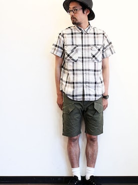 「Sleepslope（スリープスロープ）のアイテム」を使った、nakajiさん（メンズ・168cm）の夏コーディネート