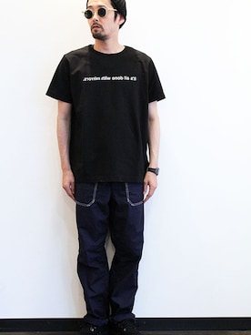 「AREth（アース）のアイテム（シューズ）」を使った、nakajiさん（メンズ・168cm）の夏コーディネート