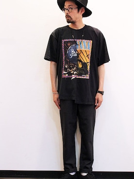 「スエードシューズ」｜「アイテム（アクセサリー）」を使った、nakajiさん（メンズ・168cm）の夏コーディネート