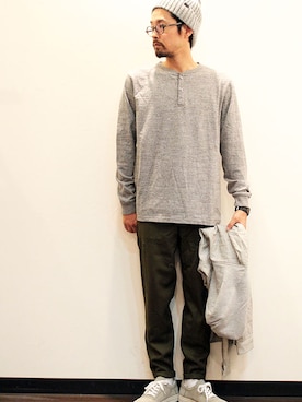 「INFIELDER DESIGN（インフィールダーデザイン）のアイテム（ニットキャップ/ビーニー）」を使った、nakajiさん（メンズ・168cm）の秋コーディネート
