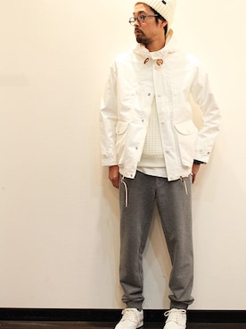 「INFIELDER DESIGN（インフィールダーデザイン）のアイテム（ニットキャップ/ビーニー）」を使った、nakajiさん（メンズ・168cm）の秋コーディネート