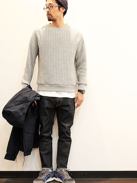 「アイテム（マウンテンパーカー、その他）」を使った、nakajiさん（メンズ・168cm）の秋コーディネート