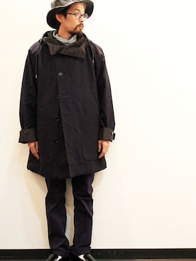 「HURRAY HURRAY（フレイフレイ）のアイテム」を使った、nakajiさん（メンズ・168cm）の秋コーディネート