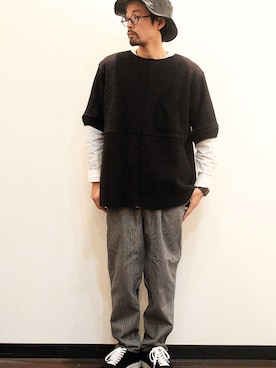 「miraco（ミラコ）のアイテム」を使った、nakajiさん（メンズ・168cm）の冬コーディネート