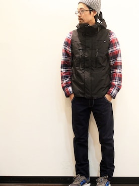 「LOLO（ロロ）のアイテム」を使った、nakajiさん（メンズ・168cm）の冬コーディネート