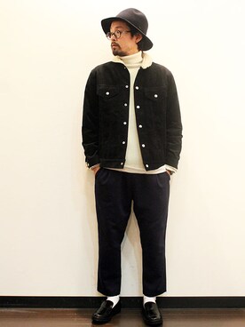 「melple（メイプル）のアイテム（ジャケット/アウター）」を使った、nakajiさん（メンズ・168cm）の冬コーディネート