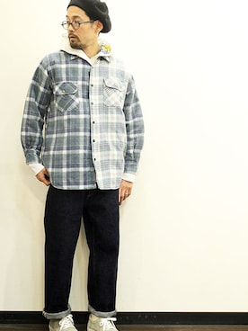 「Hexico（ヘキシコ）のアイテム」を使った、nakajiさん（メンズ・168cm）の春コーディネート