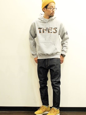 「MASACA（マサカ）のアイテム」を使った、nakajiさん（メンズ・168cm）の春コーディネート