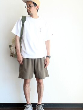 「 ショーツ」｜nakajiさん（メンズ・168cm）の夏コーディネート
