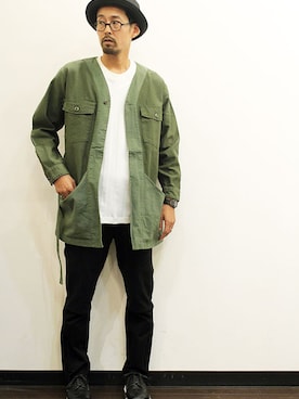 「アイテム（Tシャツ/カットソー、その他）」を使った、nakajiさん（メンズ・168cm）の秋コーディネート