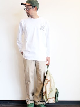 「THE UNION（ザユニオン）のアイテム」を使った、nakajiさん（メンズ・168cm）の秋コーディネート