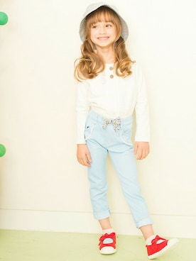 「アイテム（バレエシューズ）」を使った、BRANSHESさん（キッズ・110cm）の冬コーディネート