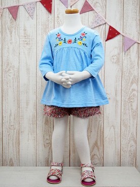 「アイテム（サンダル）」を使った、BRANSHESさん（キッズ・110cm）の春コーディネート