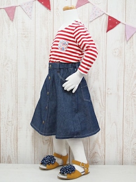 「子供服」｜BRANSHESさん（キッズ・110cm）の春コーディネート