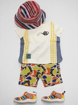 「子供服」｜「アイテム（パンツ）」を使った、BRANSHESさん（キッズ・110cm）の春コーディネート