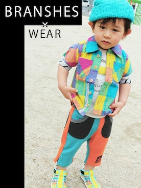 「子供服」｜BRANSHESさん（キッズ・110cm）の春コーディネート