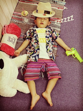 「アイテム（シャツ/ブラウス）」を使った、BRANSHESさん（キッズ・110cm）の春コーディネート