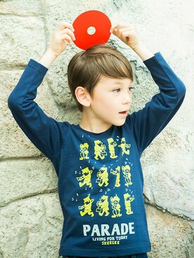 「skeegee（スキージー）のアイテム」を使った、BRANSHESさん（キッズ・110cm）の秋コーディネート