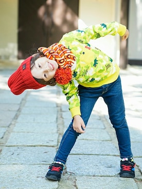 「skeegee（スキージー）のアイテム」を使った、BRANSHESさん（キッズ・110cm）の秋コーディネート