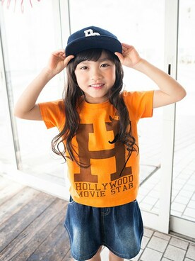 「skeegee（スキージー）のアイテム」を使った、BRANSHESさん（キッズ・106cm）の春コーディネート