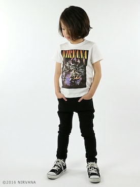 「skeegee（スキージー）のアイテム」を使った、BRANSHESさん（キッズ・111cm）の春コーディネート