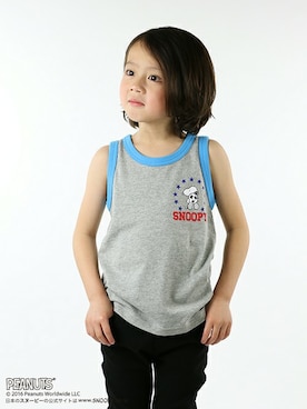 「アイテム（タンクトップ）」を使った、BRANSHESさん（キッズ・111cm）の春コーディネート