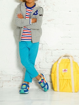 「アイテム（パーカー）」を使った、BRANSHESさん（キッズ・116cm）の春コーディネート