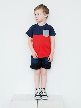 「アイテム（パンツ）」を使った、BRANSHESさん（キッズ・112cm）の夏コーディネート