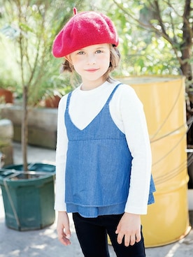 「アイテム（キャミソール）」を使った、BRANSHESさん（キッズ・114cm）の夏コーディネート