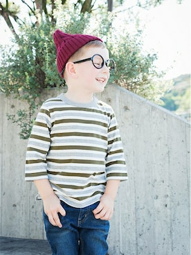 「アイテム（デニムパンツ）」を使った、BRANSHESさん（キッズ・110cm）の夏コーディネート