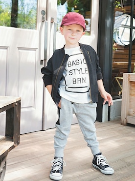 「アイテム（ブルゾン）」を使った、BRANSHESさん（キッズ・110cm）の夏コーディネート